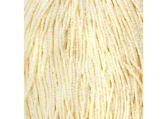 (Half Hank) Czech Seed Bead 10/0 2Cut Eggshell Strung