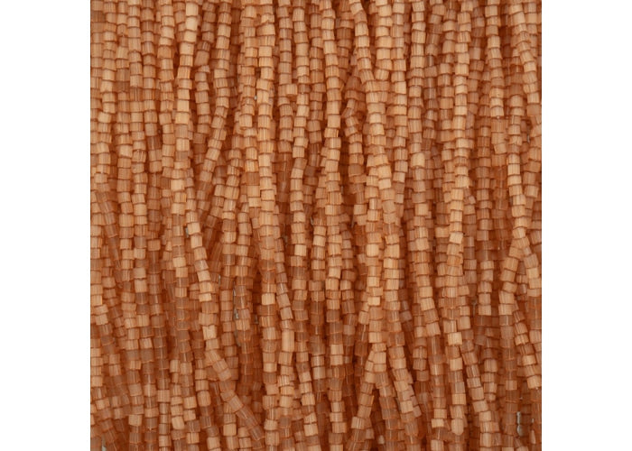 (Half Hank) Czech Seed Bead 10/0 2Cut Satin Solgel Light Brown