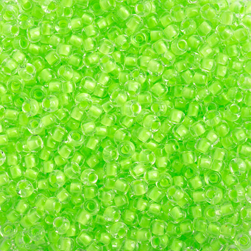 (Vial Czech Size 11) Crystal C/L Neon Green