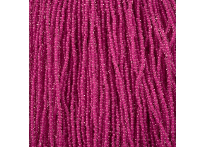 (Half Hank) Czech Seed Bead 11/0 Crystal C/L Terra Intensive Pink