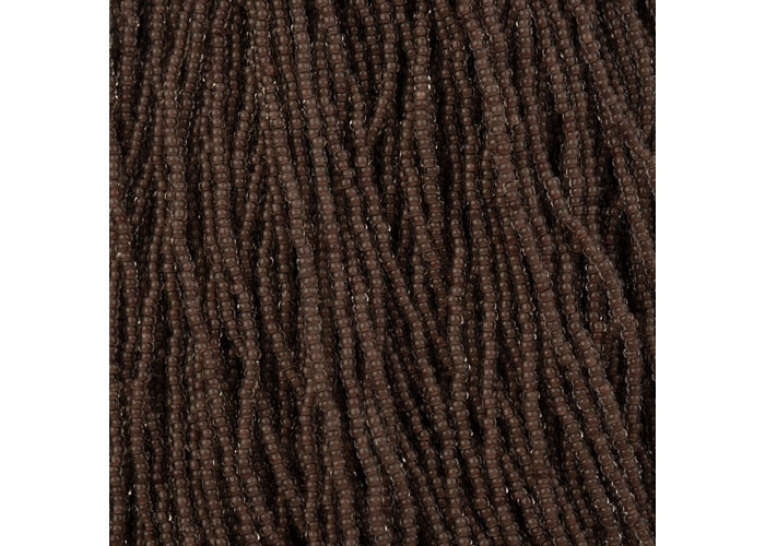 (Half Hank) Czech Seed Bead 11/0 Crystal C/L Terra Intensive Dark Brown