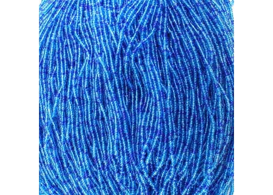 (Half Hank) Czech Seed Bead 11/0 Transparent Aqua Mix