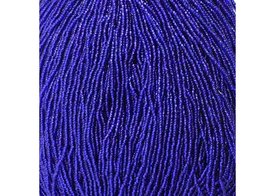 (Half Hank) Czech Seed Bead 11/0 S/L Royal Blue Square Hole