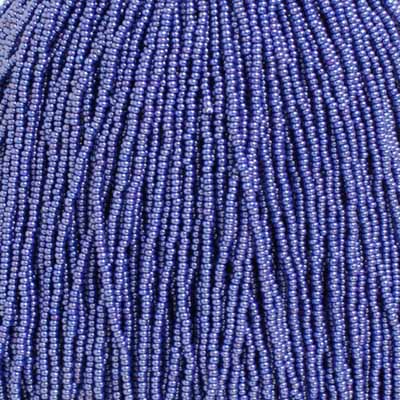 (Strung) Czech Seed Bead 11/0 Opaque Royal Blue Luster Strung