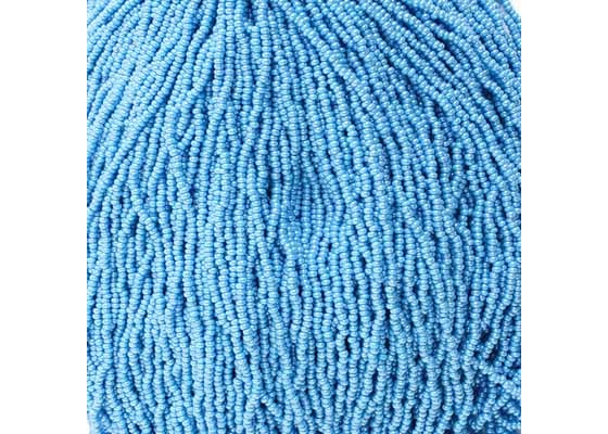(Half Hank) Czech Seed Bead 11/0 Opaque Blue Luster