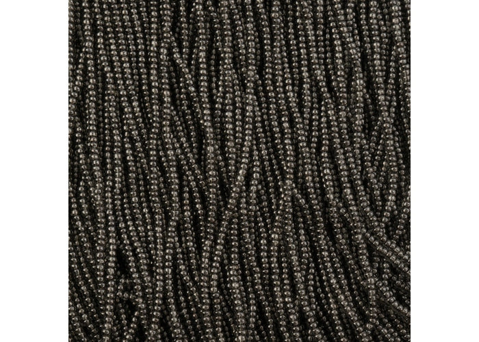 (Half Hank) Czech Seed Bead 11/0 Crystal Luster Grey