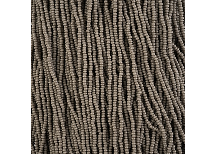 (Half Hank) Czech Seed Bead 11/0 Chalk Dyed Solgel Grey