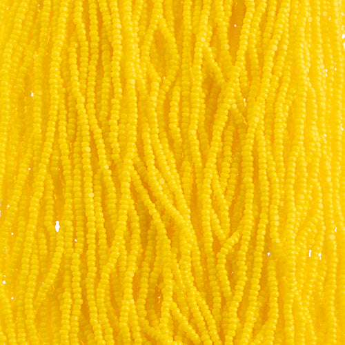 13/0 Cut Opaque Gold Yellow Strung