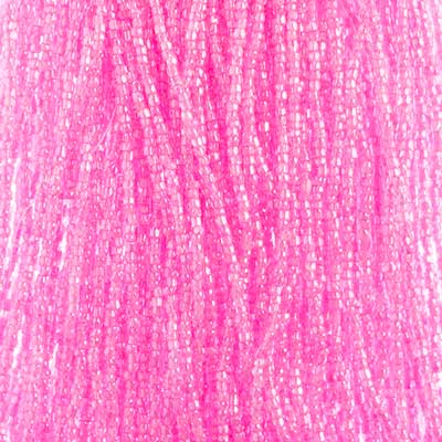 Czech Seed Bead 3Cut 10/0 C/L Dark Pink Strung