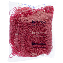 Load image into Gallery viewer, Czech Seed Beads 9/0 3Cut Opaque Light Red Luster Strung
