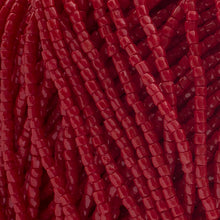 Load image into Gallery viewer, Czech Seed Beads 9/0 3Cut Opaque Dark Red Strung

