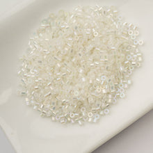 Load image into Gallery viewer, 11/0 Cylin Bead Glow in Dark AB - White to Green
