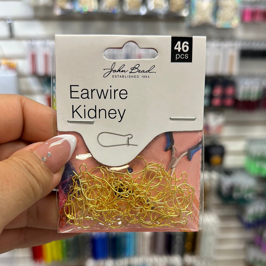 Earwire Kidney 19x10mm (gold)
