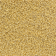 Load image into Gallery viewer, 11/0 Seedbead Metallic Lt Gold Solgel
