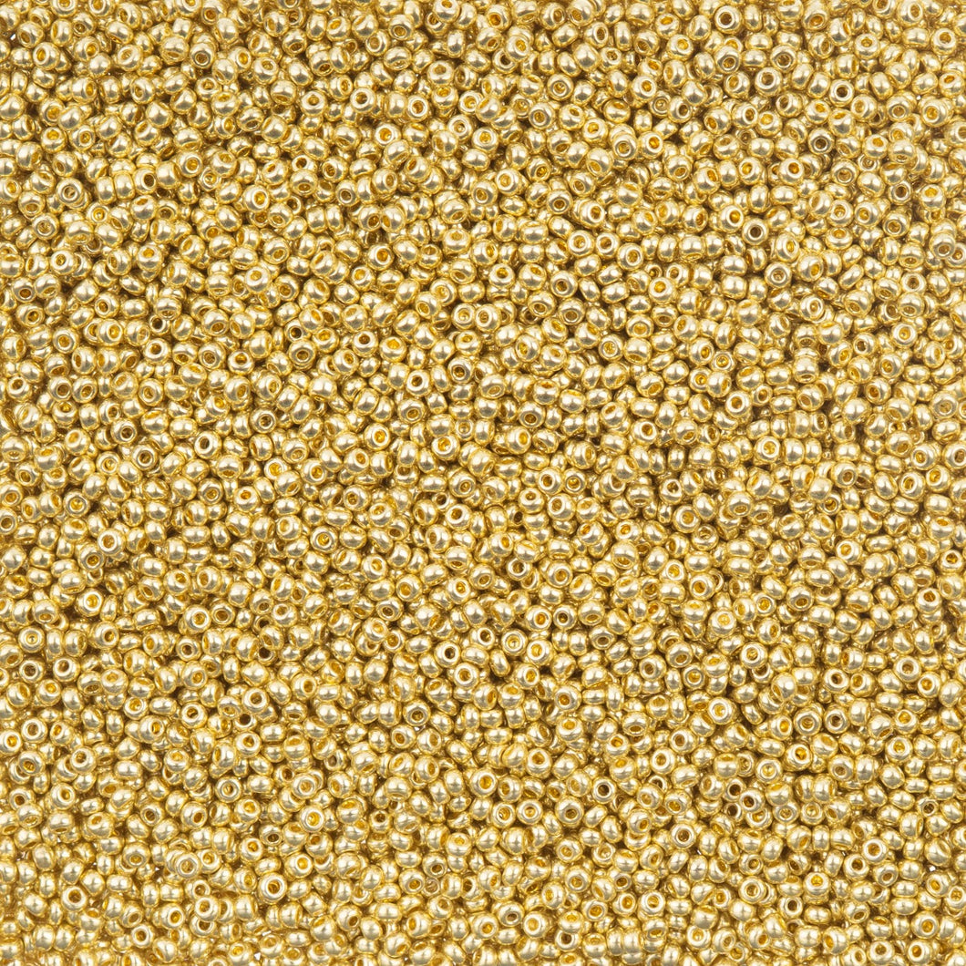 11/0 Seedbead Metallic Lt Gold Solgel