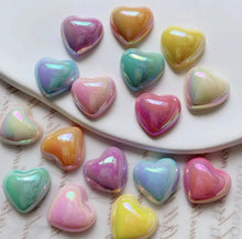 Load image into Gallery viewer, AB Heart Resin Flatback 19x18 (1-each)
