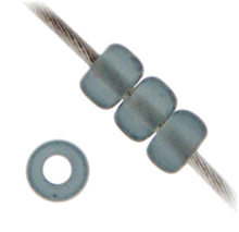Load image into Gallery viewer, (Vial Miyuki Seed Bead 11/0) Grey Transparent Matte
