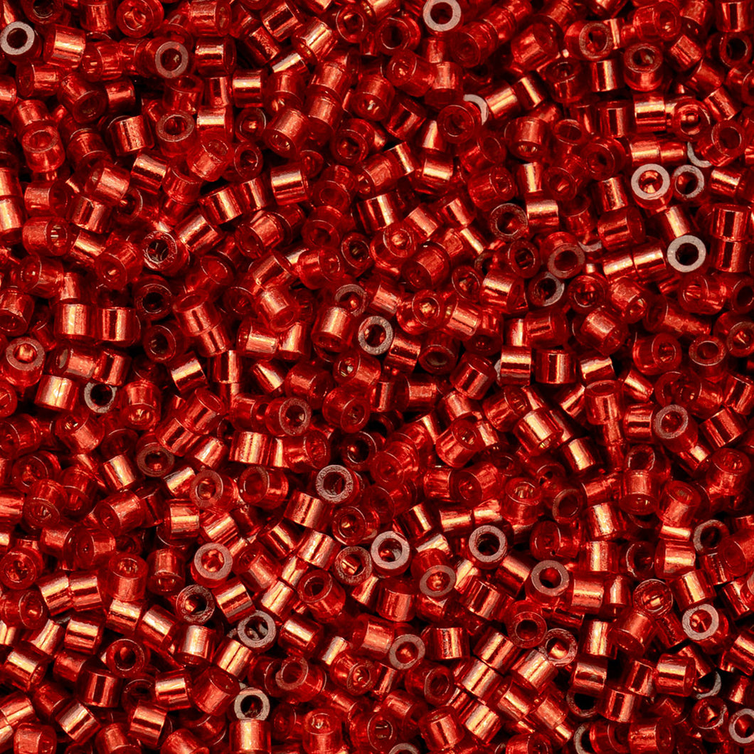 11/0 Cylin Bead Ruby Red S/L