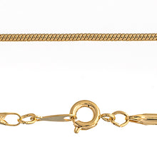 Load image into Gallery viewer, Snake Round 24” Chain .2mm :Shiny Gold Color
