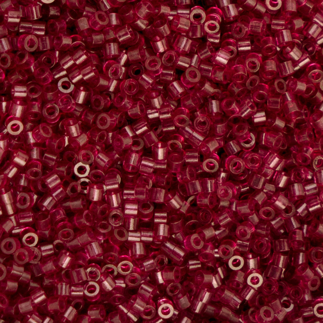 11/0 Cylin Bead Transparent Red Wine