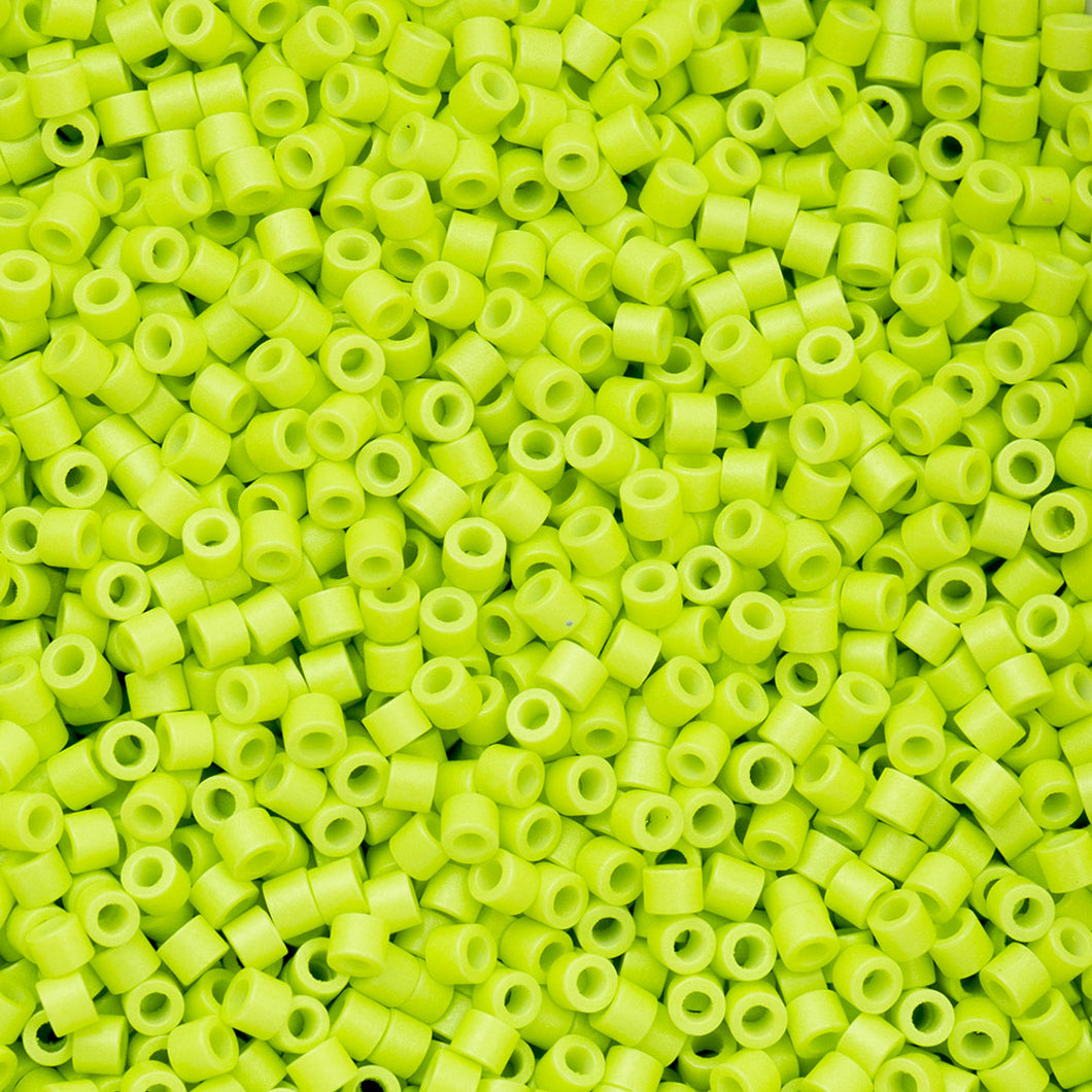 11/0 Cylin Bead Opaque Chartreuse