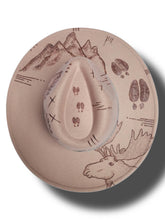 Load image into Gallery viewer, Tan Hat (Moose half design)
