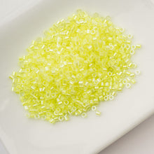 Load image into Gallery viewer, 11/0 Cylin Bead Limeade Yellow Neon Colour

