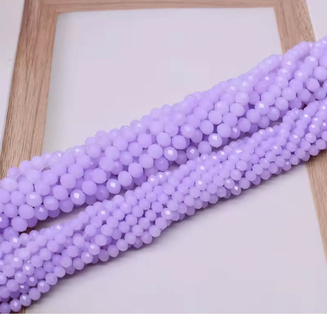 Rondelle 4x6mm lilac