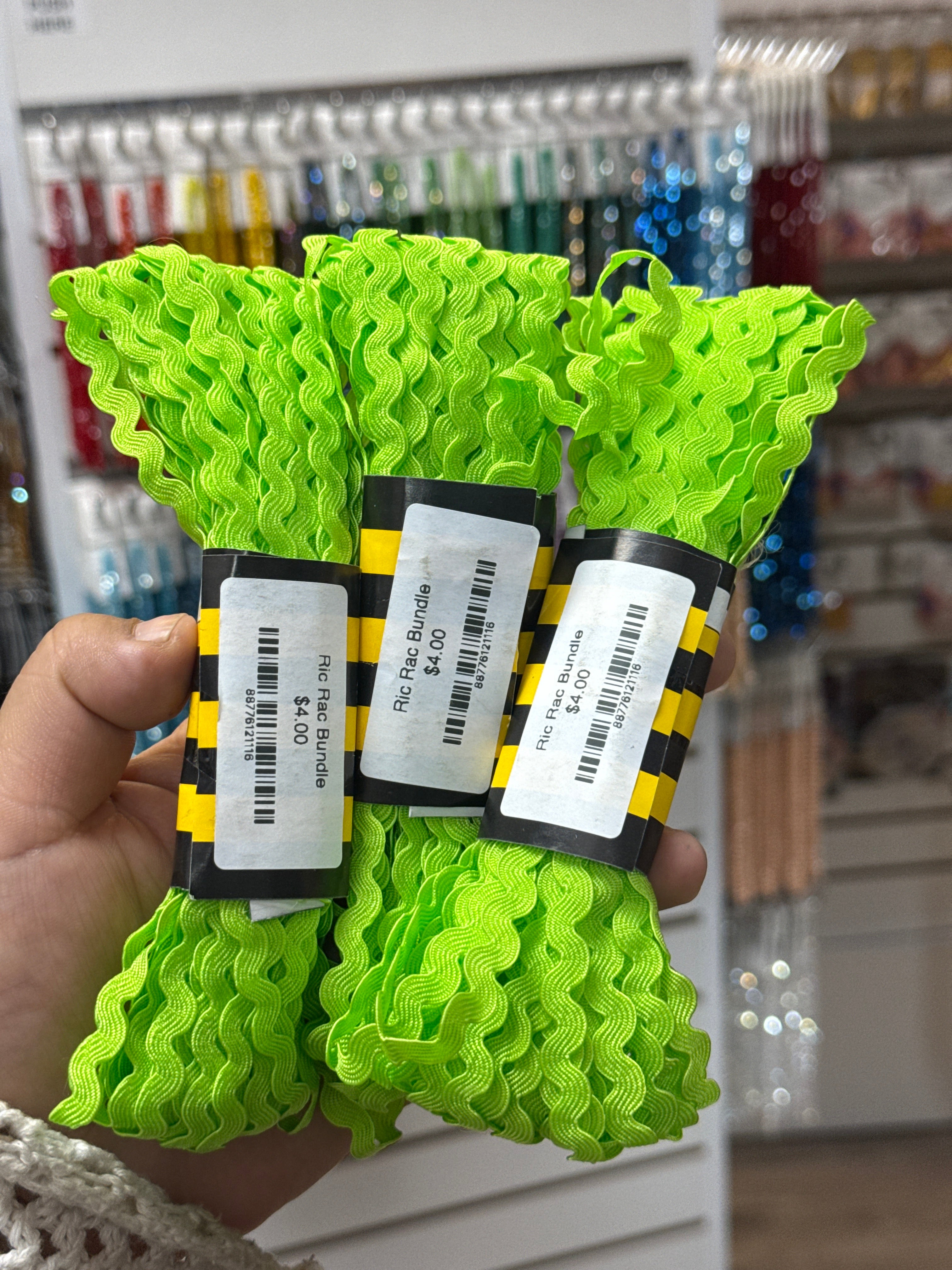 Neon Green 15 yards Ric Rac Bundle – 4 Generations Creations