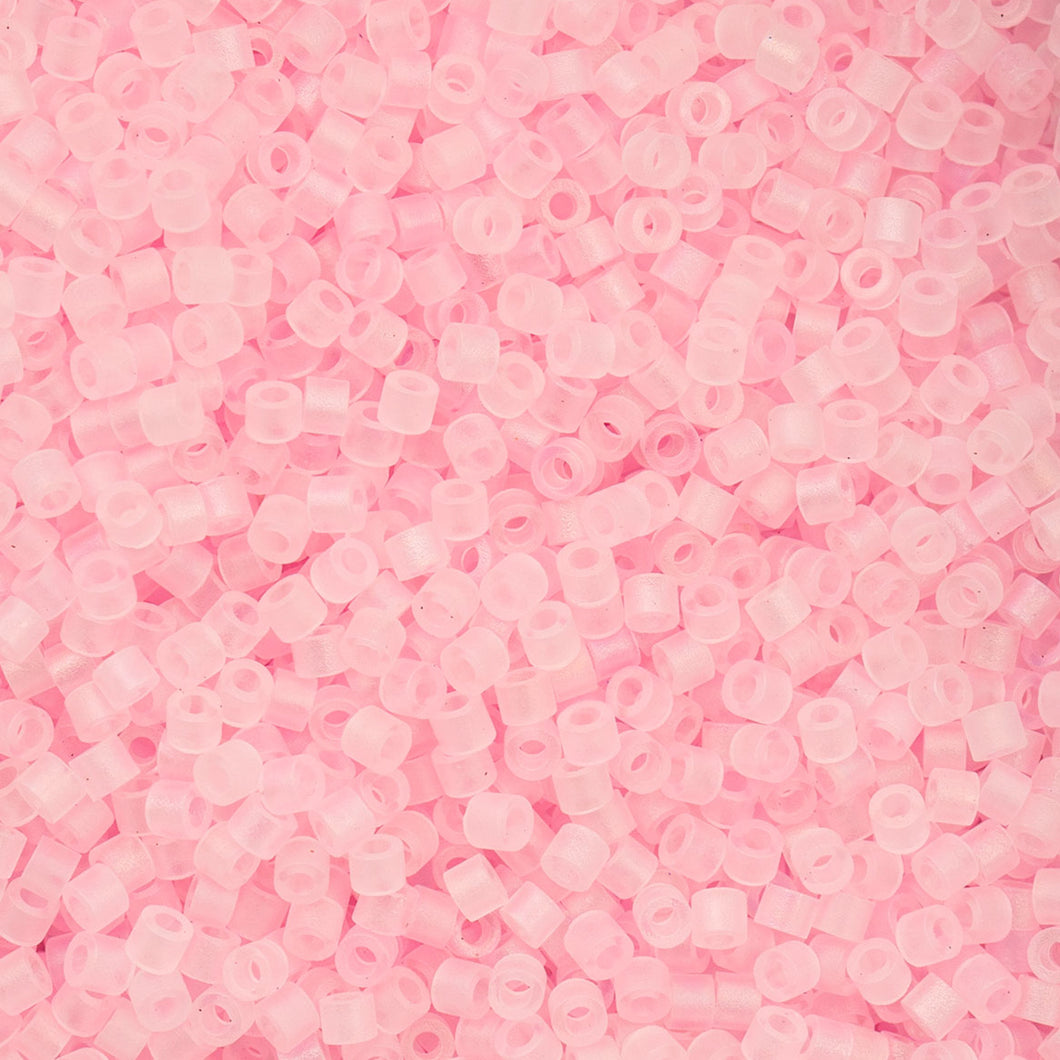 11/0 Cylin Bead Matte Macaron AB- Pink
