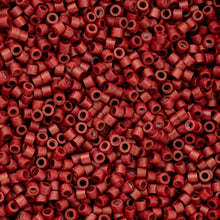 Load image into Gallery viewer, 11/0 Cylin Bead Dark Red Maroon Metallic Matte
