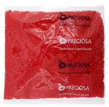 Load image into Gallery viewer, 11/0 Seedbead Opaque Medium Red
