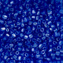 Load image into Gallery viewer, (Czech Seed Bead 9/0 3Cut Vial) Transparent Navy Blue Luster
