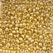 Load image into Gallery viewer, (Vial Czech Size 6/0) Metallic Light Gold SOLGEL
