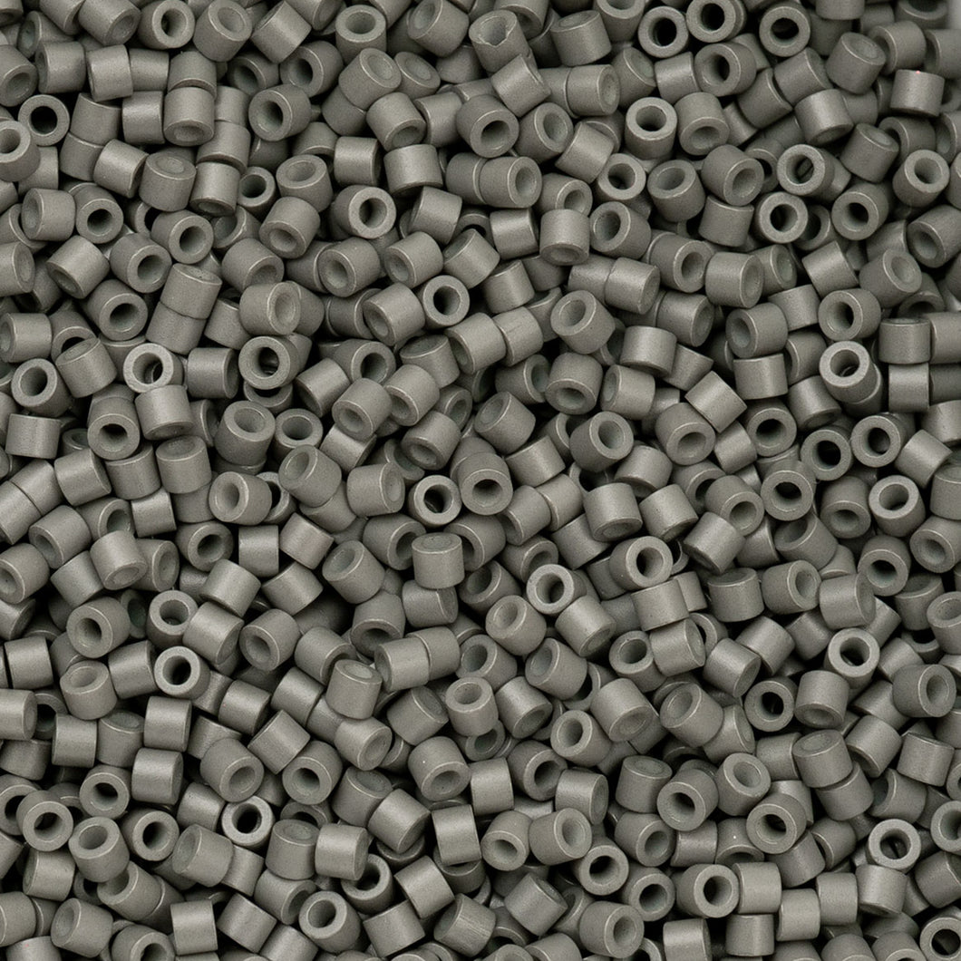 11/0 Cylin Bead Grey Opaque