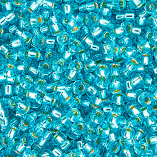Load image into Gallery viewer, (Vial Miyuki Seed Bead 11/0) Aqua Silver Lined
