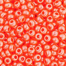 Load image into Gallery viewer, 11/0 Seedbead Opaque Dark Orange Luster

