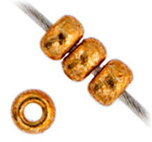 Load image into Gallery viewer, (Vial Miyuki Seed Bead 11/0) Galvanized Duracoat YellowGold
