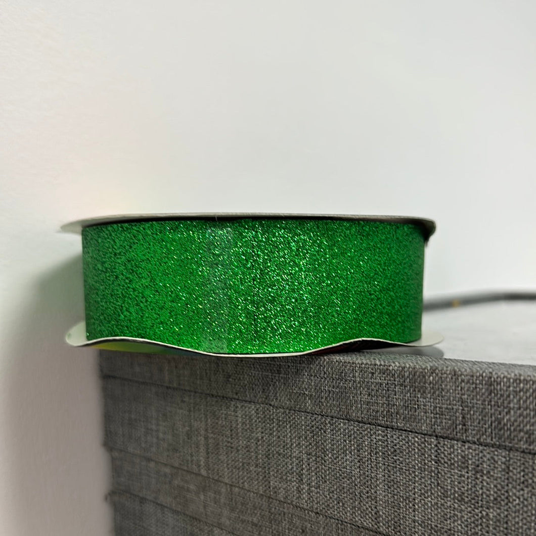 Sparkle Ribbon (Per Meter): Emerald