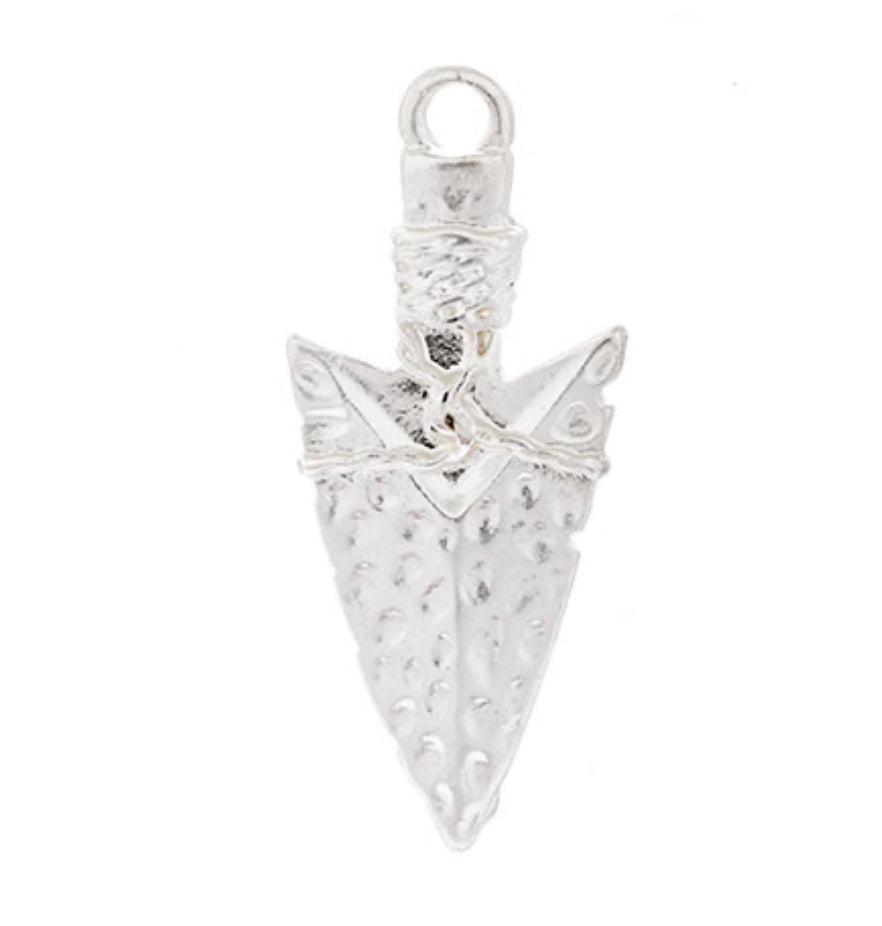 Arrowhead Matt Silver Pendant (1-piece)