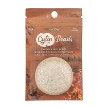 Load image into Gallery viewer, 11/0 Cylin Bead White AB Lined
