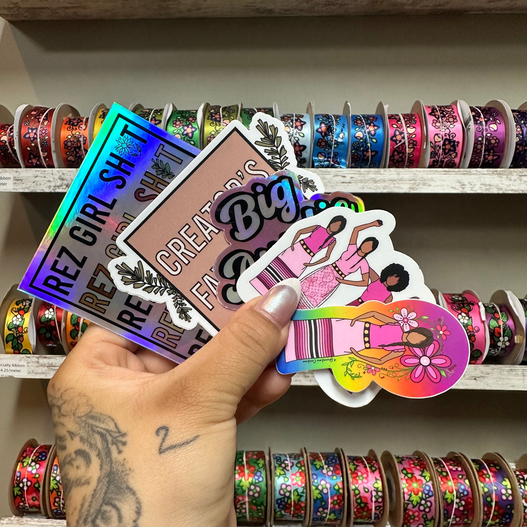 Rez Girl Sticker 5-pack