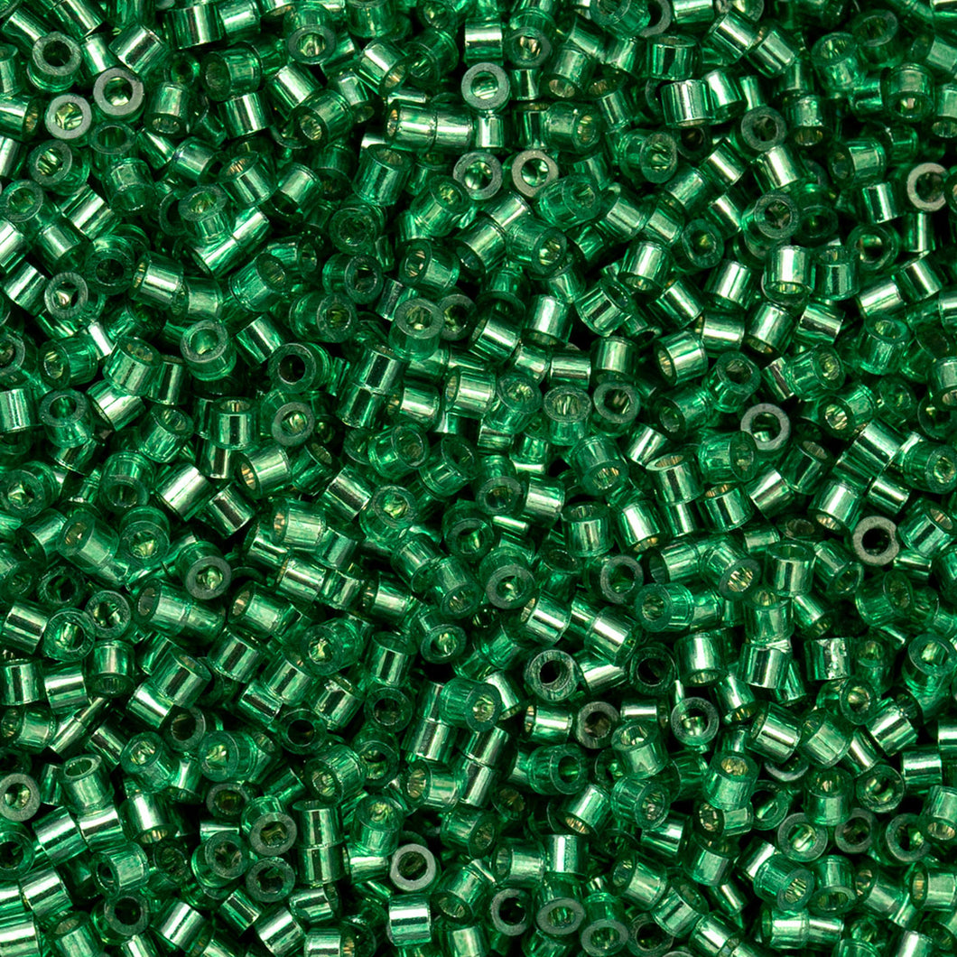 11/0 Cylin Bead Emerald S/L