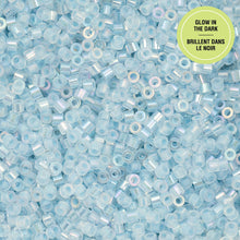 Load image into Gallery viewer, 11/0 Cylin Bead Glow in Dark AB - Blue
