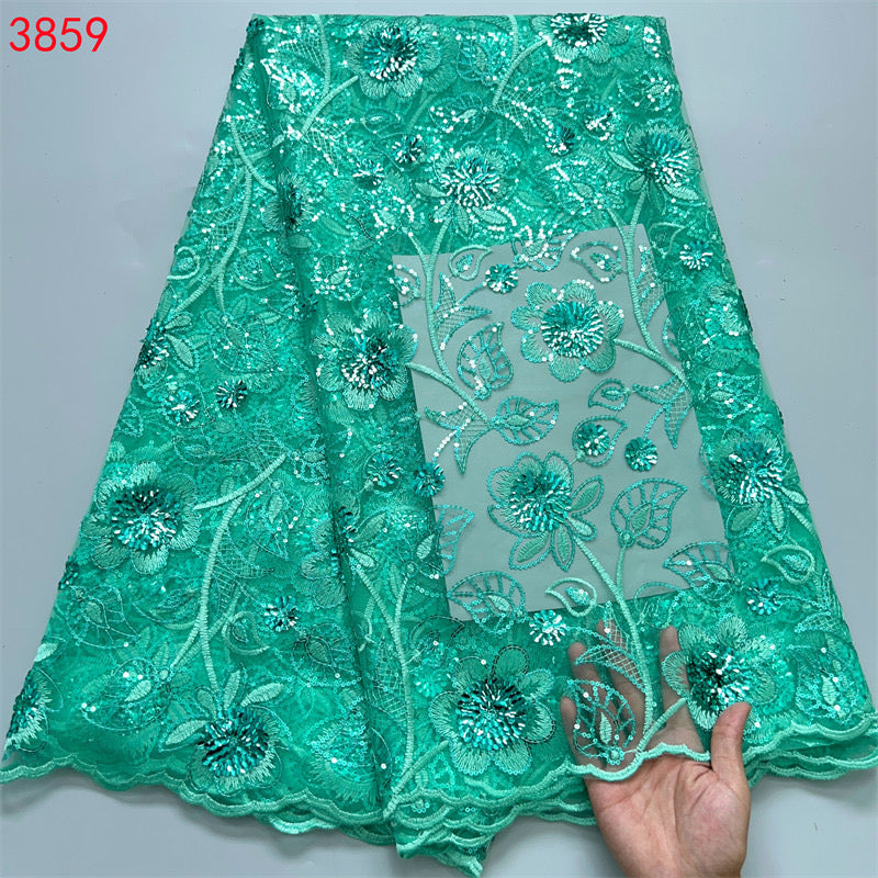 Lace - 3859 - Mint (PER/YARD)