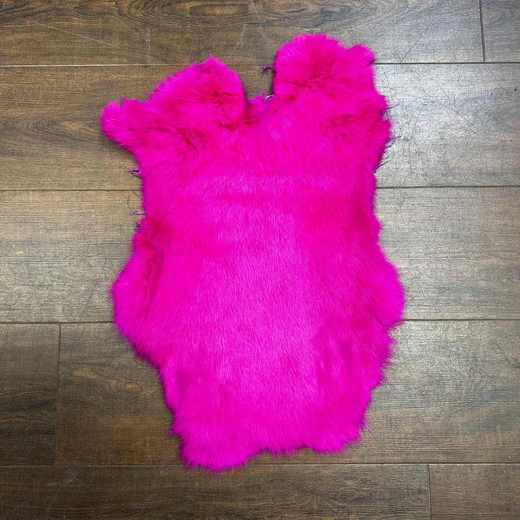 (Canada Only) Pink Dyed Rabbit Fur