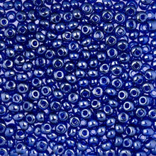 Load image into Gallery viewer, (Vial Czech Size 6/0) Transparent Royal Blue Luster

