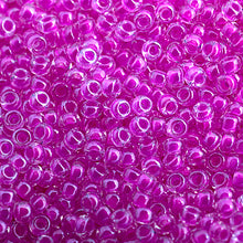 Load image into Gallery viewer, (Vial Miyuki Seed Bead 11/0)Fuchsia Luminous Neon C/L
