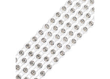 Load image into Gallery viewer, *Plastic Rhinestone Banding (ss8): Transparent with Crystal (1 yard)
