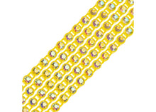 Load image into Gallery viewer, Plastic Rhinestone Banding (ss8): yellow (1 yard)

